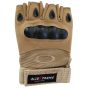 ALLEXTREME Half Finger Bike Gloves (Brown, Large)