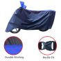 Allextreme L-7009 Full Bike Body Cover Water Resistant Dustproof Rustproof UV Protection Cover Compatible for Pulsar above 180cc and Upto Royal Enfield Bullet Size (Navy Blue & Blue, Large)