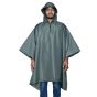 Allextreme Poncho Raincoat Hooded Waterproof Rainwear Adult Lightweight Unisex Cape for Hiking Camping Emergency- Green
