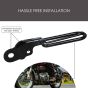 ALLEXTREME TBRE-211 Bike Paddle Type Anti Skid Rear Footrest for Bullet Classic Electra, Standard 350cc & 500cc Motorcycles (Black)