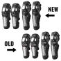 AllExtreme EXPBKG4 Stainless Steel Breathable Adjustable Knee & Elbow Pads Protection Motorcycle Racing Riding Unisex Guard Armor Protective Gear with Microfiber Towel (Black)