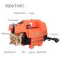 AllExtreme 1800W High Power Car Pressure Washer Pump 125 Bar Portable Cleaning Machine with Accessories 9 L/MIN Flow Rate for Cars Bikes Indoor & Outdoor Garden