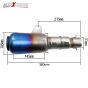 AllExtreme 51mm Inlet Long Grenade Launcher Shape Exhaust Pipe Muffler Silencer with Grenade Explosion Fire Shot Sound for Scooter Motorbike Street Dirt Bike ATV Quad Bike - Grey Blue