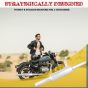 AllExtreme EX047 Indori Model Silencer with Bush Compatible for BS3 and BS4 Model Royal Enfield Bullet 350cc and 500cc (Chrome)