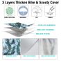 AllExtreme 100% Tested Waterproof Bike Body Cover Dustproof Indoor Outdoor UV Protection Rain Cover Compatible for Splendor Platina HF-Deluxe and Upto Pulsar 180cc Size (Army Green, Medium)