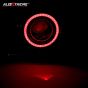 Allextreme EXRU7F1 Super Power Spot Beam U7 Led Fog Light, With Angel Eyes Light Ringthree Mode High Beam 125W Cree Fog Spotlight For Motorcycle 1Pc - Red