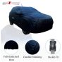 AllExtreme BN7006 Car Body Cover for Maruti Suzuki Baleno with Antenna Pocket Custom Fit Water Resistant Rain Dust Heat for Indoor Outdoor Protection (Blue with Mirror)