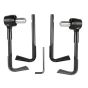 Allextreme EXBHDCB 7/8" CNC Protector Handlebar Brake Clutch Lever Protection Guard Compatible for Bullet Bajaj TVS Yamaha and Other Bikes (Black)