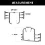 AllExtreme Steel Leg Guard Bike Safety Front Crash Bar Heavy Duty Easy Fitment for Motorcycle Compatible with Reborn and Meteor (Chrome)