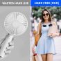 AllExtreme Mini Neck Fan Neckband Sports Fan USB Rechargeable Foldable Cooler for Office Gym Home
