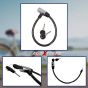 AllExtreme EXLMSH6 Heavy Duty Helmet Lock Anti-Theft Multipurpose Steel Cable Safety Lock with 2 Keys for Bike, Bicycle & Cycle (Color May Vary)