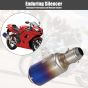 AllExtreme 51mm Inlet Long Grenade Launcher Shape Exhaust Pipe Muffler Silencer with Grenade Explosion Fire Shot Sound for Scooter Motorbike Street Dirt Bike ATV Quad Bike - Grey Blue
