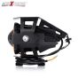 Allextreme U7 Led Fog Light Bike Driving Drl Fog Light Spotlight, High/Low Beam, Flashing-With Red Angel Eyes Light Ring (Pack Of 2),Red