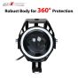Allextreme EXRU7F1 Super Power Spot Beam U7 Led Fog Light, With Angel Eyes Light Ringthree Mode High Beam 125W Cree Fog Spotlight For Motorcycle 1Pc - Red