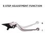 Allextreme AX-LEV64 Clutch Brake Lever Heavy Duty 6 Positions Adjustment for Triumph Tiger (Silver, 2 Pcs)