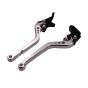 Allextreme AX-LEV64 Clutch Brake Lever Heavy Duty 6 Positions Adjustment for Triumph Tiger (Silver, 2 Pcs)