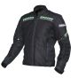 Allextreme SPEEDO Bike Riding Jacket Mesh Fabric Racer Motorcycle Armour Back Elbows Shoulders Protection with All Season Night Visibility Sticker for Men (3XL, Neon Green)