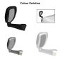 AllExtreme EXWAMB1 Car Bonnet Front Fender Rear Side Mirror Wide Angle View Compatible for Toyota Fortuner and Innova (Black)