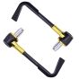 Allextreme EXBHDG 7/8" CNC Protector Handlebar Brake Clutch Lever Protection Guard Compatible for Bullet Bajaj TVS Yamaha and Other Bikes (Golden)