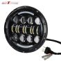 Allextreme 7 Inch Round LED Projector Head Light with Hi/lo Beam, DRL and Turn Signal Lamp for Jeep Wrangler Harley Motorcycle (Pack of 2)