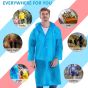 Allextreme EVA Waterproof Unisex Rain Coat Hooded Full Sleeves Outdoor Men, Women, Boys & Girls Rainwear Poncho Raincoat for Camping, Hiking & Travelling (1 Pc, Blue)