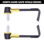 Allextreme EXBHDG 7/8" CNC Protector Handlebar Brake Clutch Lever Protection Guard Compatible for Bullet Bajaj TVS Yamaha and Other Bikes (Golden)