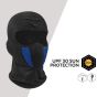 Allextreme Full Face Mask for Riders Anti-Pollution UV Sun Protection Cotton Balaclava Helmet Liner with Air Filter for Men & Women Biker Hiking Cycling Protective Bike Riding Gear (Black & Blue)