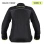 Allextreme AVIANT AIR Women Bike Riding Jacket CE Level 2 Certified Armour Protector Elbows Shoulders Protection Mesh Fabric Motorcycle Rider Gear (S, Black/Green)
