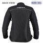 Allextreme AVIANT AIR Women Bike Riding Jacket CE Level 2 Certified Armour Protector Elbows Shoulders Protection Mesh Fabric Motorcycle Rider Gear (3XL, All Black)