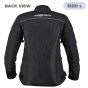 Allextreme AVIANT AIR Women Bike Riding Jacket CE Level 2 Certified Armour Protector Elbows Shoulders Protection Mesh Fabric Motorcycle Rider Gear (L, All Black)