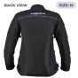 Allextreme AVIANT AIR Women Bike Riding Jacket CE Level 2 Certified Armour Protector Elbows Shoulders Protection Mesh Fabric Motorcycle Rider Gear (M, All Black)
