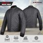 Allextreme Winter Liner for Riding Jacket Quilted Full Sleeved Thermal Running Softshell Windbreaker Jackets (L, Black)