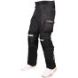 Allextreme Motorcycle Riding Pants Level-2 Knee + Shin and Level-2 Hip Protectors 600D Polyester All Weather Protection for Outdoor & Biking (Black, L)