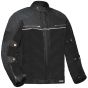 AllExtreme Denim Bike Riding Jacket CE Level 2 Protector Racer Armour with Night Visibility Sticker Shoulder Back Elbow Protection Abrasion Resistance Motorcycle Biker Gear for Men (Small, Black)