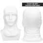 Allextreme Full Face Mask for Riders Anti-Pollution UV Sun Protection Dryfit 9 in 1 Balaclava Helmet Liner with Air Filter for Men & Women Biker Hiking Cycling Protective Bike Riding Gear (White)