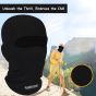 Allextreme Full Face Mask for Riders Anti-Pollution UV Sun Protection Cotton Balaclava Neck Cover Bandana Helmet Liner for Men & Women Biker Hiking Cycling Protective Bike Riding Gear (Black)