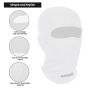 Allextreme Full Face Mask for Riders Anti-Pollution UV Sun Protection Pin Mesh Balaclava Neck Cover Bandana Helmet Liner for Men & Women Biker Hiking Cycling Protective Bike Riding Gear (White)
