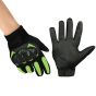 Allextreme Probiker Full Finger Motorcycle Riding Gloves with Hard Knuckle Protective Shells for Motorbike Racing Biking Climbing (XXL, Green)