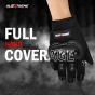 Allextreme Probiker Protective Full Finger Gloves Anti-Skid Surface Breathable Bike Riding Glove for Motorcycle Bike Cycling Climbing Mountaineering Hiking (M, Black)