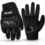 Allextreme Probiker Protective Full Finger Gloves Anti-Skid Surface Breathable Bike Riding Glove for Motorcycle Bike Cycling Climbing Mountaineering Hiking (M, Black)