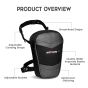 Allextreme Thigh Bag 1000D Imported Polyster Fabric Multipurpose Cross Body Utility Waist Pouch with YKK Zippers & Water Repellant Tactical Sports Leg Bags for Motorcycling Hiking Travel (1Pc, Black)