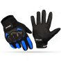 Allextreme Probiker Full Finger Motorcycle Riding Gloves with Hard Knuckle Protective Shells for Motorbike Racing Biking Climbing (2XL, Blue)