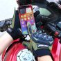 Allextreme Full Finger Bike Riding Gloves with Screen Touch Strong Knuckle Protective Shells Anti-Skid Surface Breathable Mesh Material Glove for Motorcycle Cycling Mountaineering (Black & Green, M)