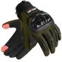 Allextreme Full Finger Bike Riding Gloves with Screen Touch Strong Knuckle Protective Shells Anti-Skid Surface Breathable Mesh Material Glove for Motorcycle Cycling Mountaineering (Black & Green, M)