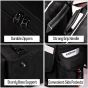 Allextreme 72L Motorcycle Saddle Bag | Heavy-Duty Waterproof Double Side Bag with Dual Locking System, Inner Liners & Rain Covers | Large Touring Saddle Bags for All Straight Exhaust Bikes (Black)