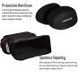 Allextreme 72L Motorcycle Saddle Bag | Heavy-Duty Waterproof Double Side Bag with Dual Locking System, Inner Liners & Rain Covers | Large Touring Saddle Bags for All Straight Exhaust Bikes (Black)
