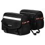 Allextreme 72L Motorcycle Saddle Bag | Heavy-Duty Waterproof Double Side Bag with Dual Locking System, Inner Liners & Rain Covers | Large Touring Saddle Bags for All Straight Exhaust Bikes (Black)