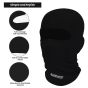 Allextreme Full Face Mask for Riders Anti-Pollution UV Sun Protection Pin Mesh Balaclava Neck Cover Bandana Helmet Liner for Men & Women Biker Hiking Cycling Protective Bike Riding Gear (Black)