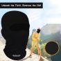 Allextreme Full Face Mask for Riders Anti-Pollution UV Sun Protection Pin Mesh Balaclava Neck Cover Bandana Helmet Liner for Men & Women Biker Hiking Cycling Protective Bike Riding Gear (Black)