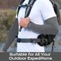 Allextreme Full Arm Sleeves for Riders Sun Protection Sweat Absorbing Quick Dry Cotton Hand Cover for Men & Women Basketball Cricket Biking Hiking Cycling Running Protective Bike Riding Gear (Grey)